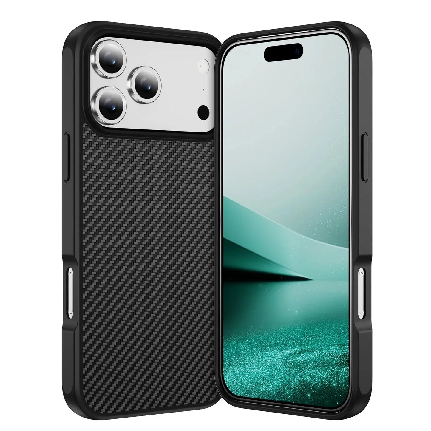 Thin Carbon Fiber Texture Magnetic Hard Case For Magsafe For iPhone 17 /16 /15 /14 THEROXYMOB