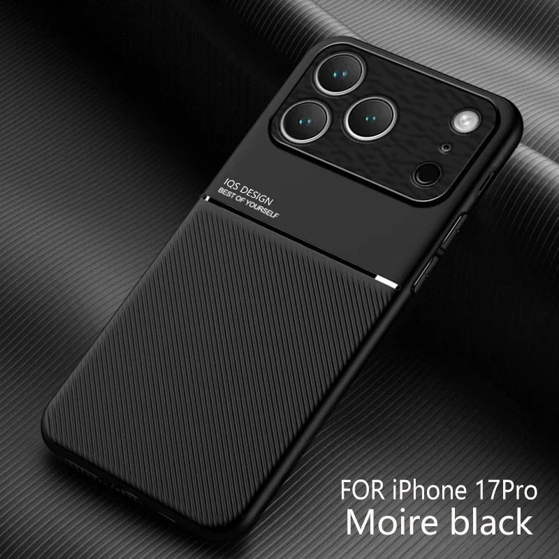 Magsafe Leather Matte Magnetic Case For iPhone 17 16 15 14