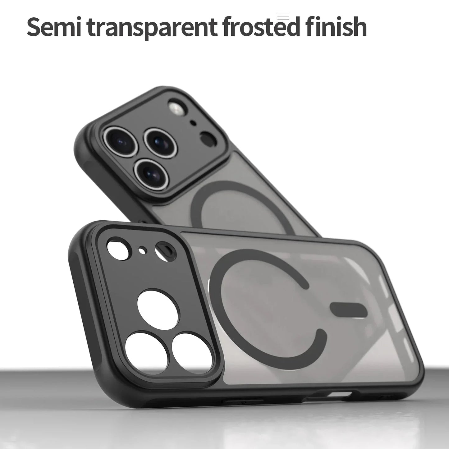 Shockproof Skin feel Matte Translucent Magnetic Case For iPhone 17 /16 /15 /14 THEROXYMOB