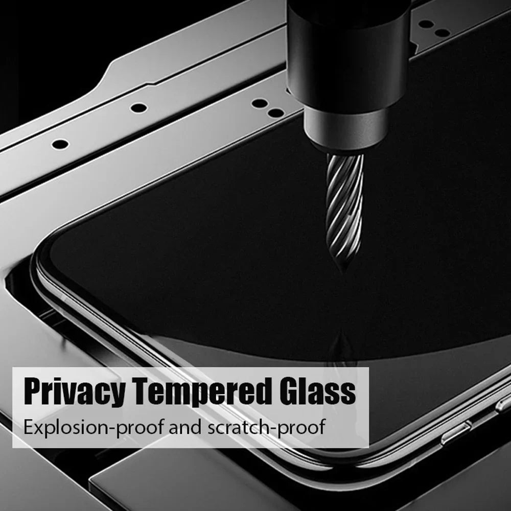 Anti Spy Tempered Glass For iPhone 17 / 16 / 15 / 14