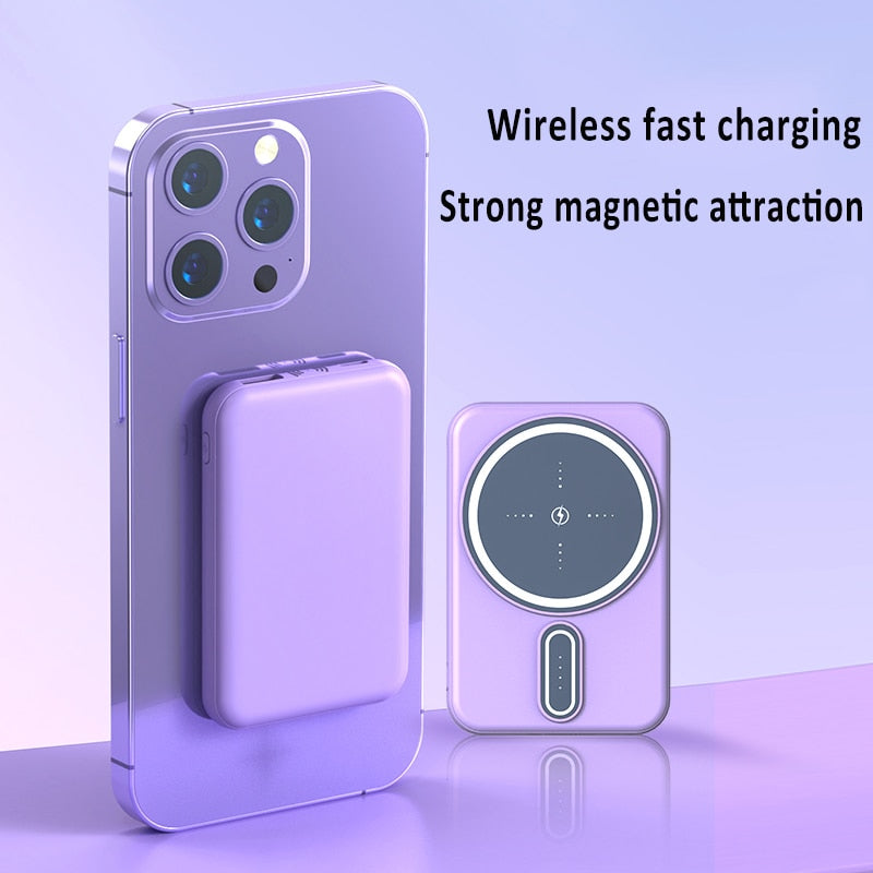 20000mAh Magnetic Power Bank Mini Portable Fast Charging Luxury_Covers