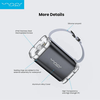 40000mAh Powerbank 100W Outdoor Waterproof USB Type C Fast Chariging LED Light Power Station theroxymob