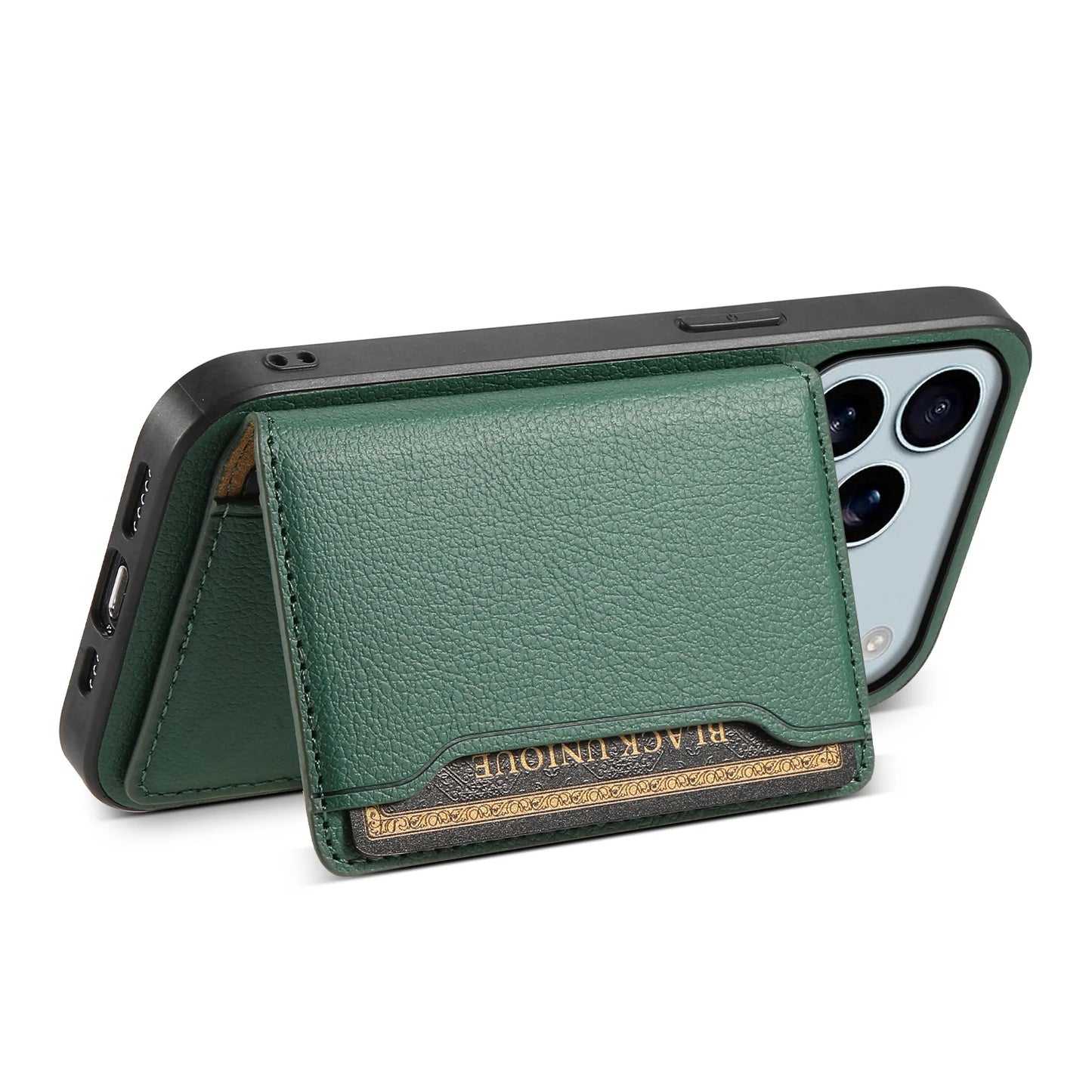 Leather Phone Case Magnetic Card Holder For iPhone 17 / 16 / 15 /14