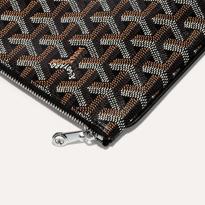 Designer GYD Green Monogram Portfolio Clutch