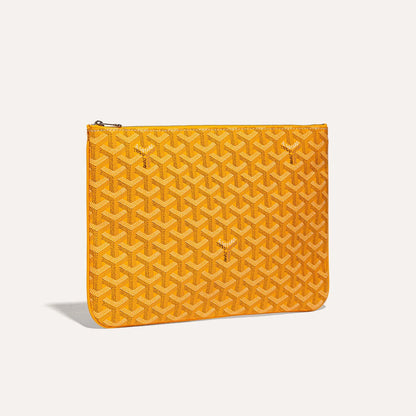 Designer GYD Green Monogram Portfolio Clutch
