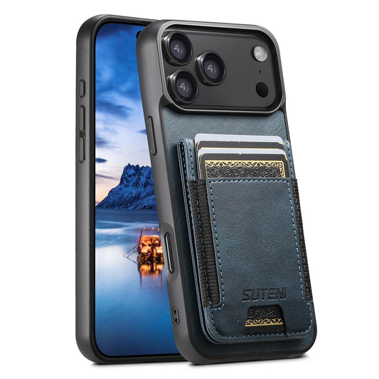 Leather Wallet Stand Back Phone Case For iPhone 17 / 16 / 15 / 14