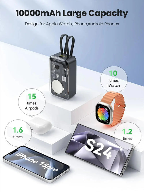 4 In 1 Built-in Two Cables Power Bank theroxymob