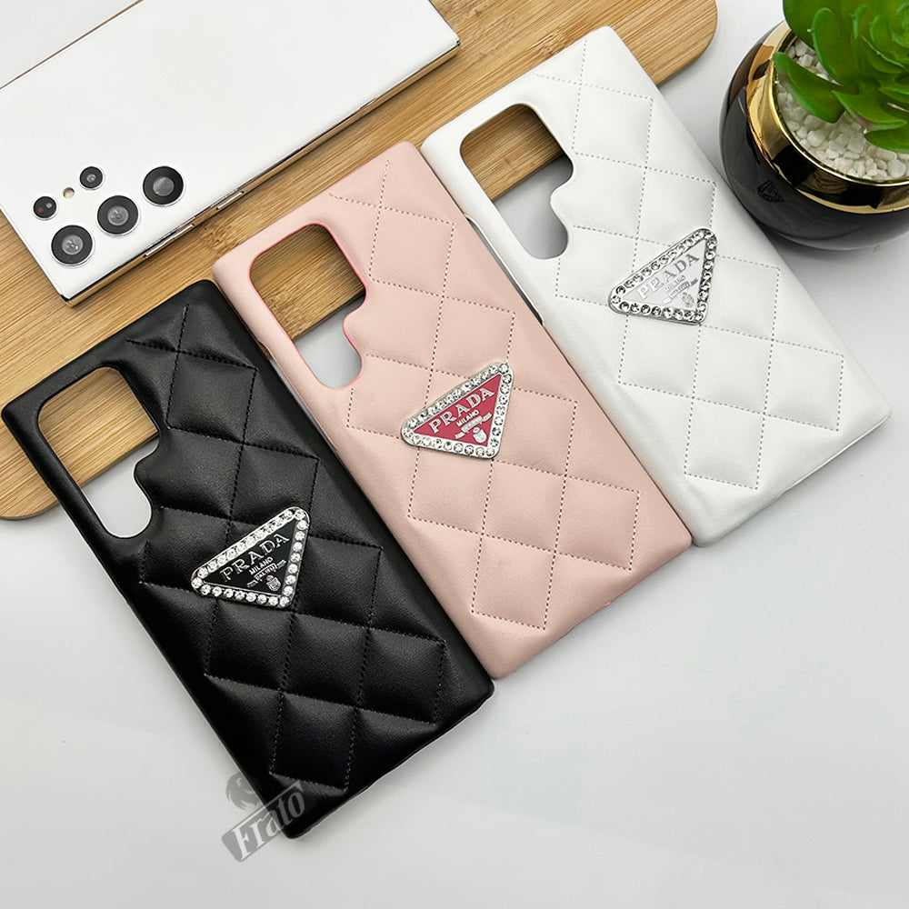 Luxury Brand Prada Leather Case For Samsung Galaxy