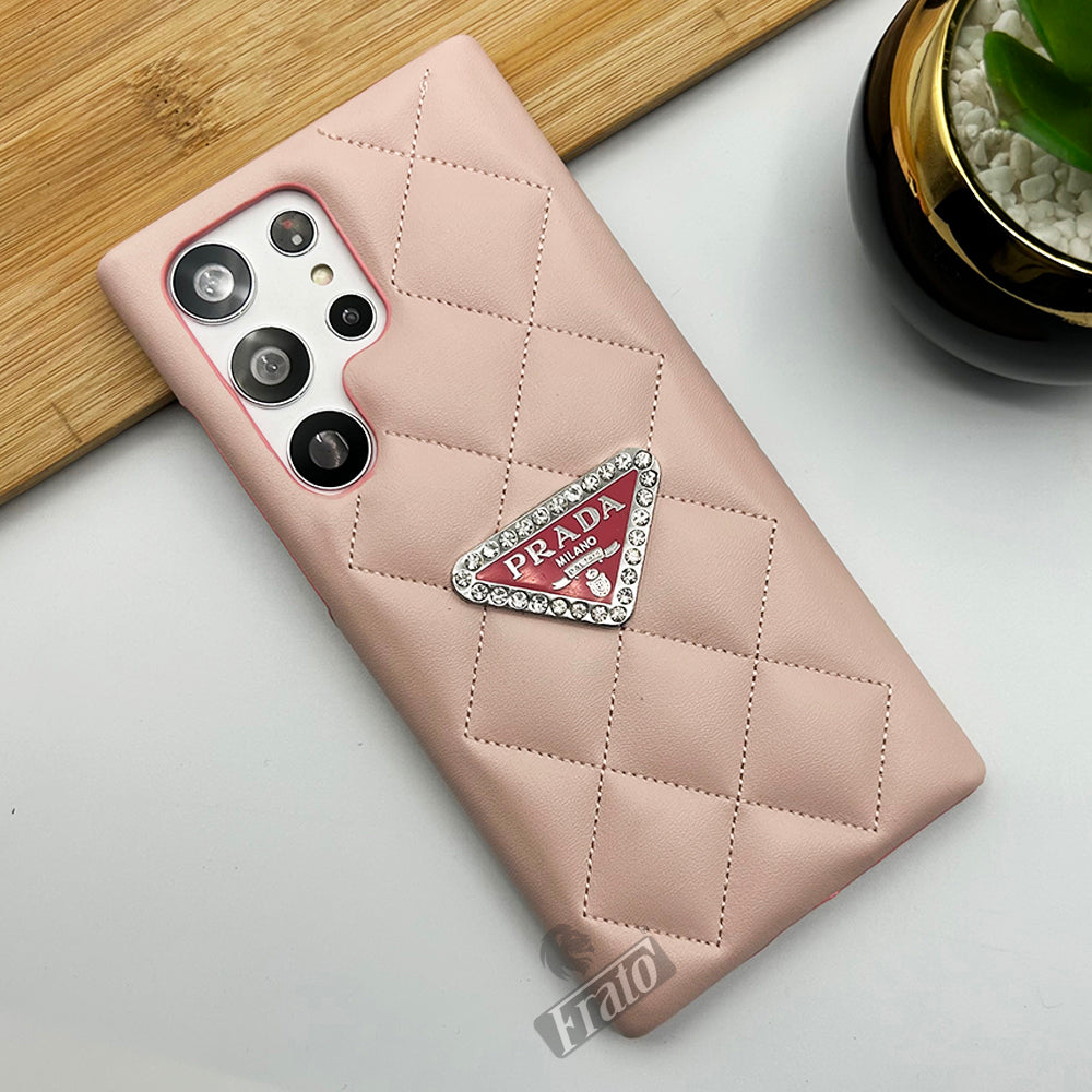 Luxury Brand Prada Leather Case For Samsung Galaxy