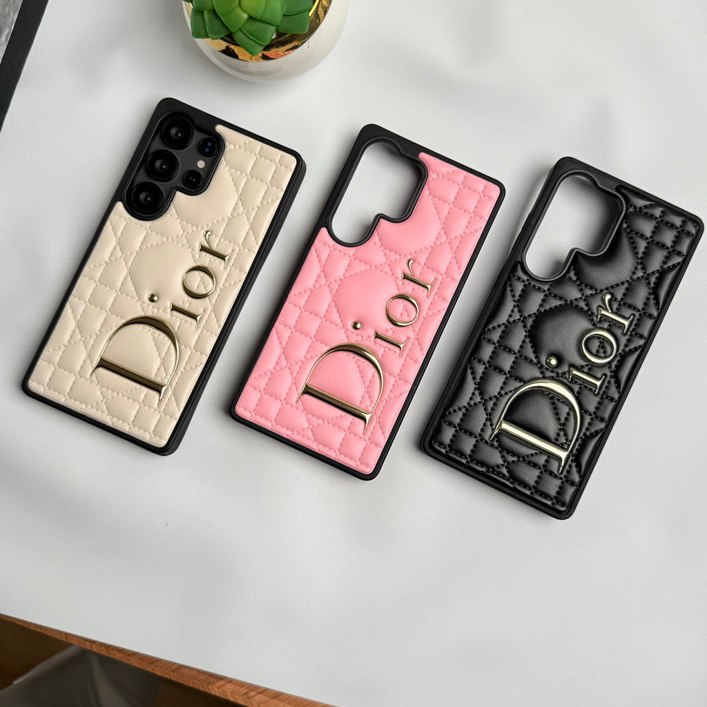 Luxury Brand Dior Leather Case For Samsung Galaxy