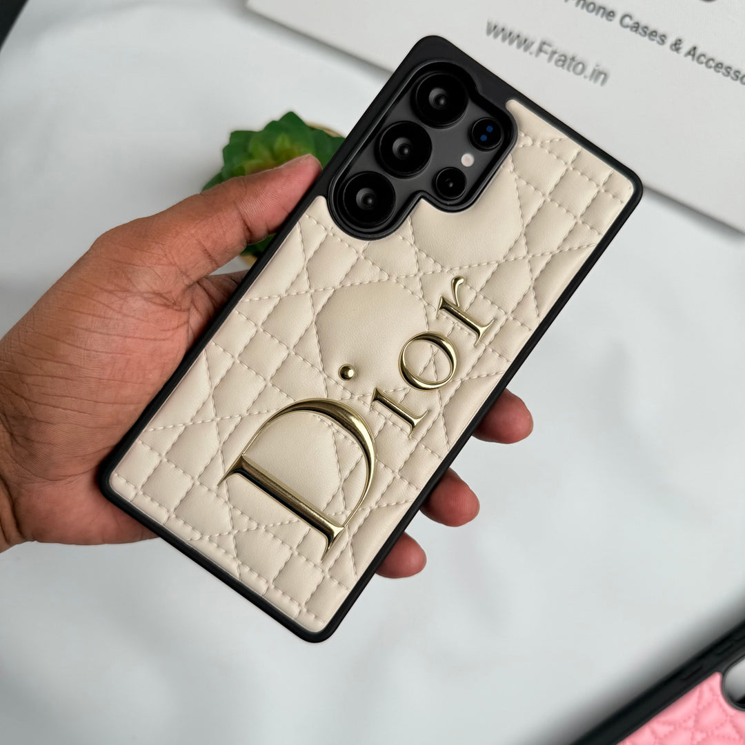 Luxury Brand Dior Leather Case For Samsung Galaxy