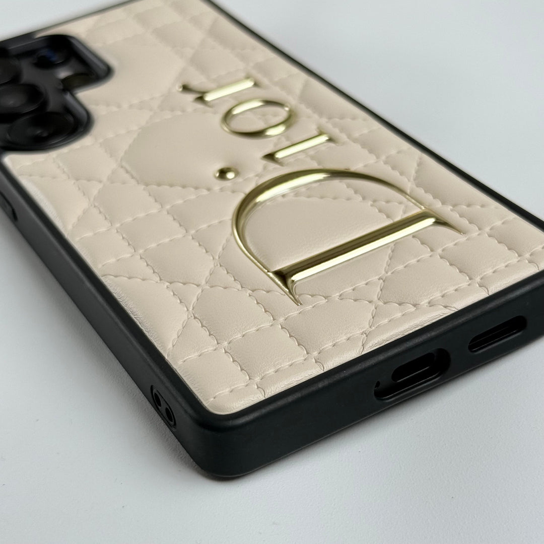 Luxury Brand Dior Leather Case For Samsung Galaxy