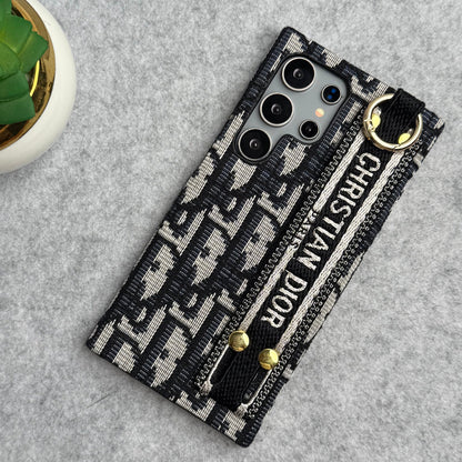 Luxury Brand C Dior Belt Pattern Case for Samsung Galaxy S22-S26 Series