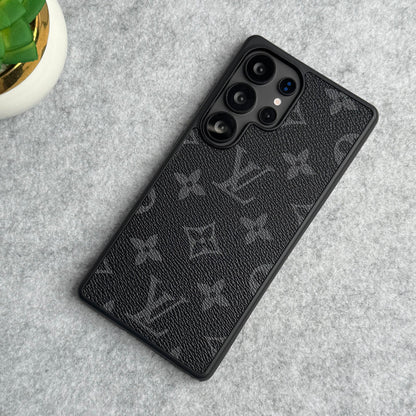 Luxury LV Style PU Leather Case for Samsung Galaxy S22-S26 Series