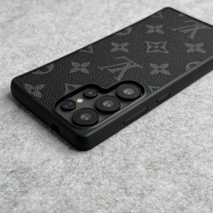 Luxury LV Style PU Leather Case for Samsung Galaxy S22-S26 Series