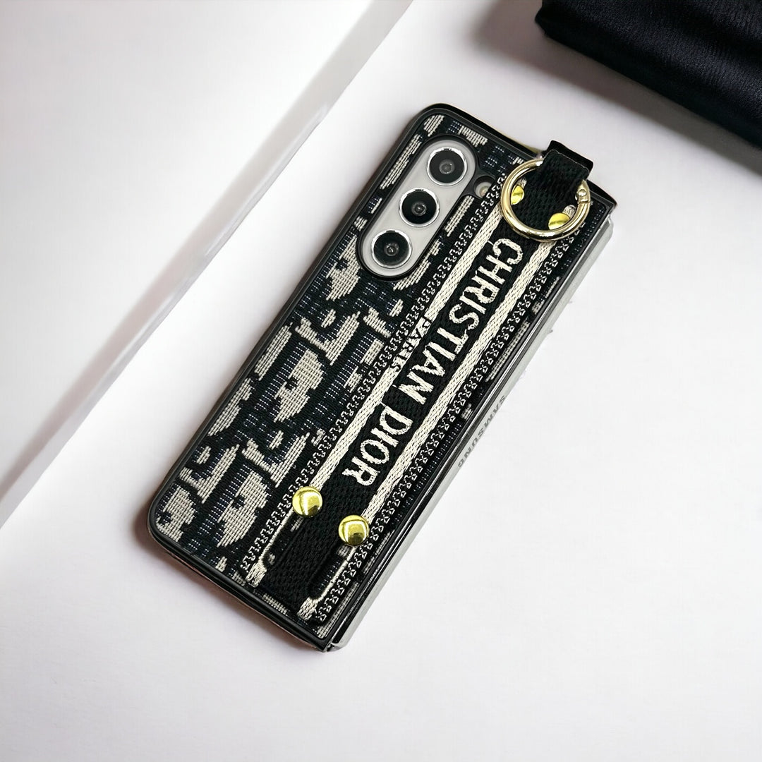 Luxury Brand C Dior Belt Embroidery Case For Samsung Z Fold