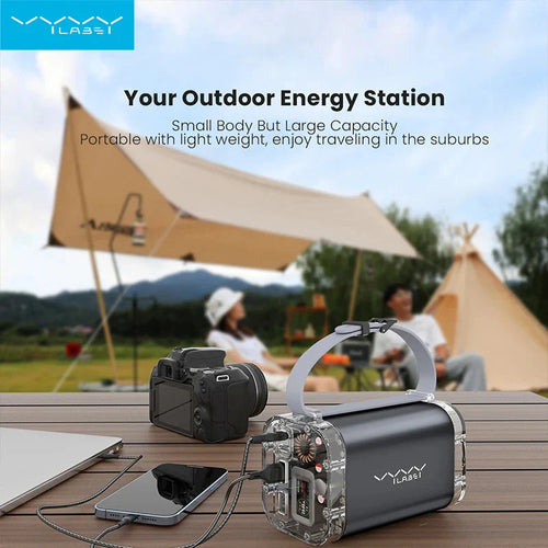 40000mAh Powerbank 100W Outdoor Waterproof USB Type C Fast Chariging LED Light Power Station theroxymob