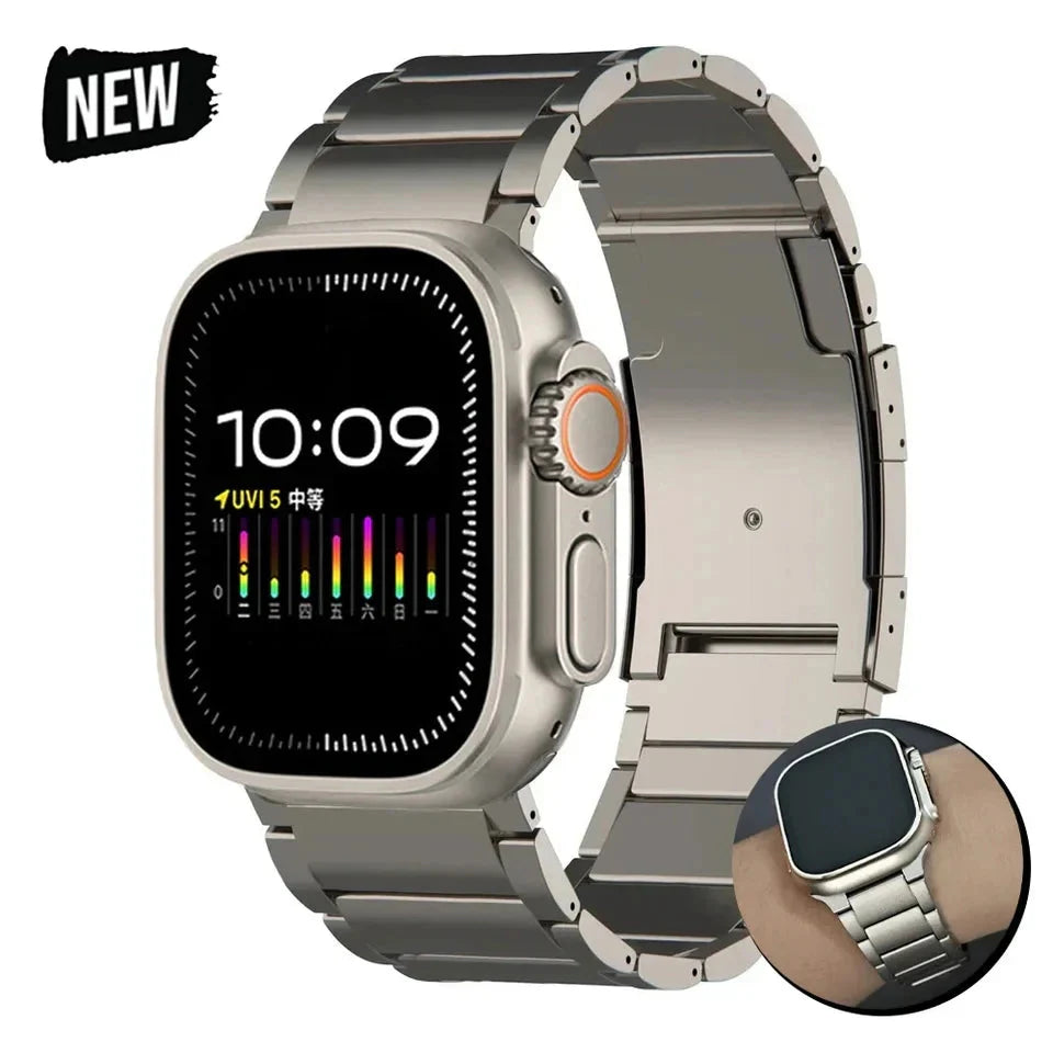 TITANIUM BAND FOR APPLE WATCH Roxy New
