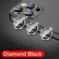 Luxury Metal Frame Glass Camera Lens Protector On Camera Protectors For iPhone 13/12 Series - theroxymob