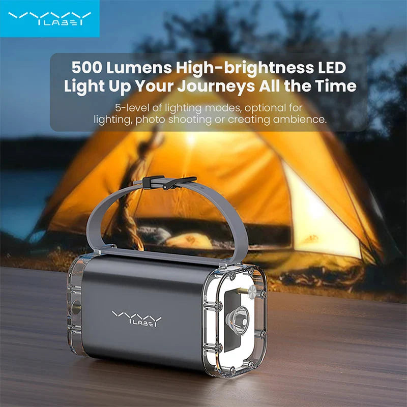 40000mAh Powerbank 100W Outdoor Waterproof USB Type C Fast Chariging LED Light Power Station theroxymob