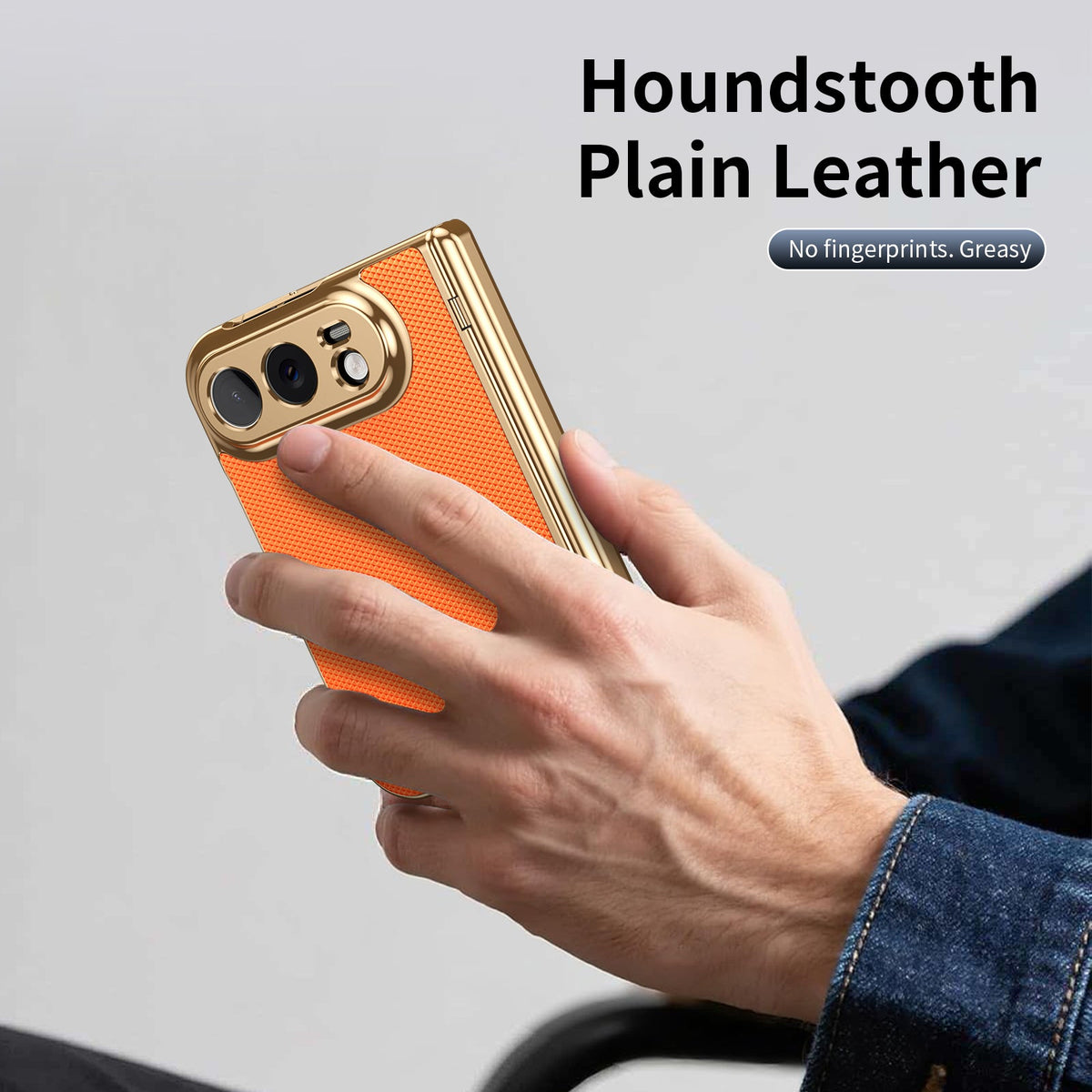 Electroplated Leather Case for iPhone Duo