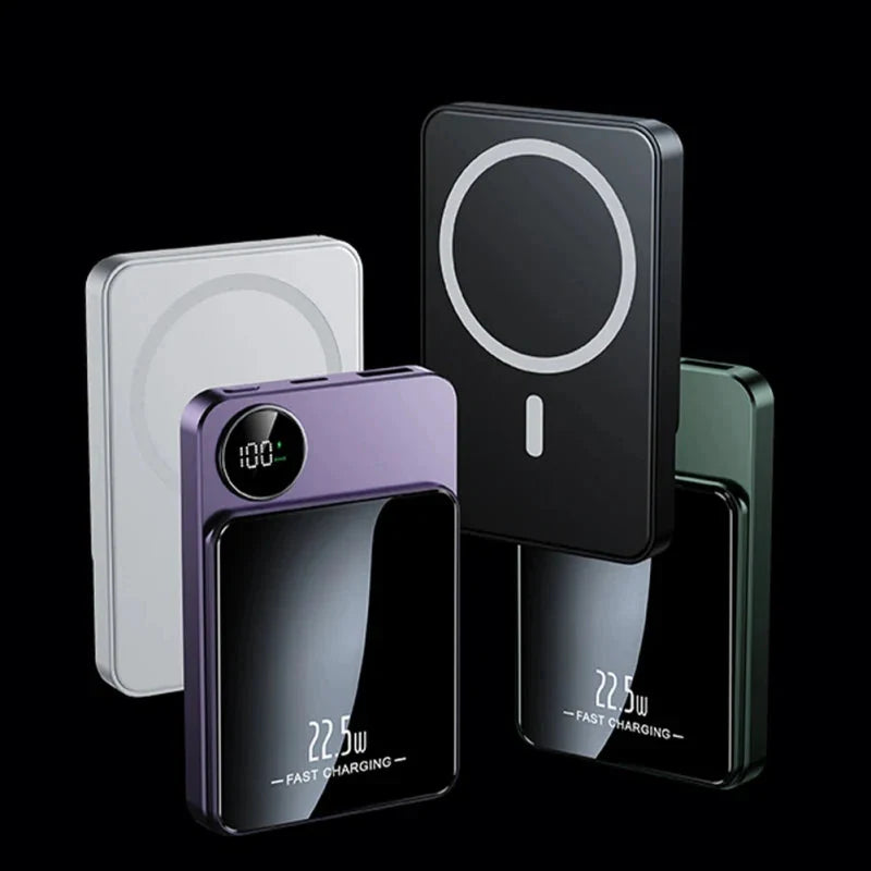 30000mah 22.5w Magnet Power Bank Super Fast Charger Usb To Type C Cable Two-way Fast Charger theroxymob