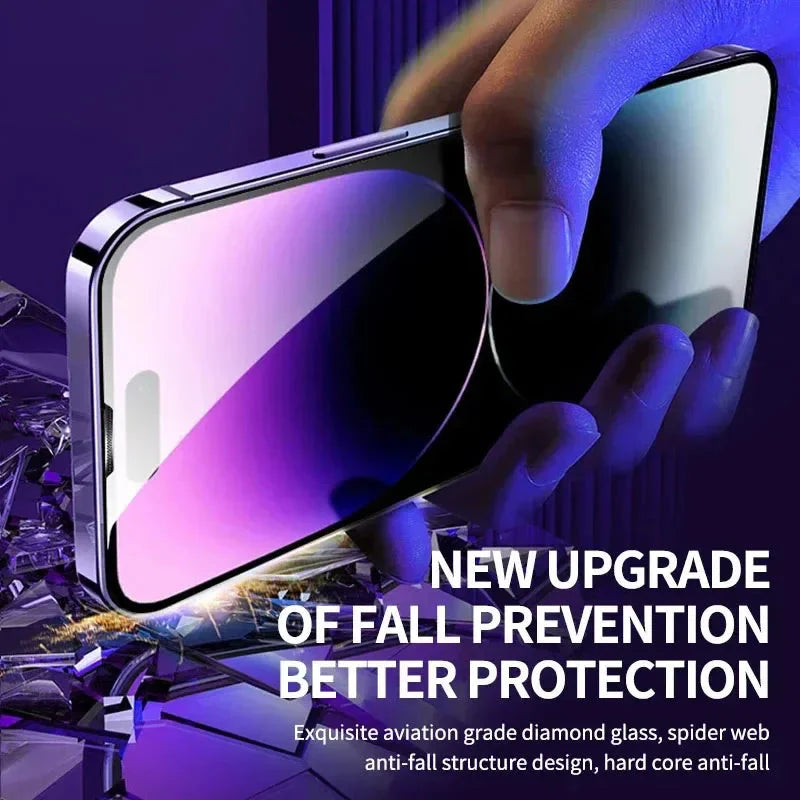 1-2Pc 8K High End Tempered Glass For iPhone Series Screen Protector With Alignment Mounting Cover theroxymob
