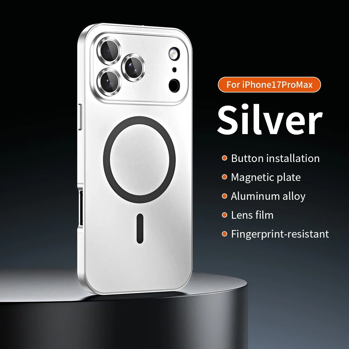Luxurious Aluminium Magnetic Phone Case Lens Glass Protective For iPhone 12-17
