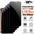 Anti Spy Tempered Glass For iPhone 17 / 16 / 15 / 14