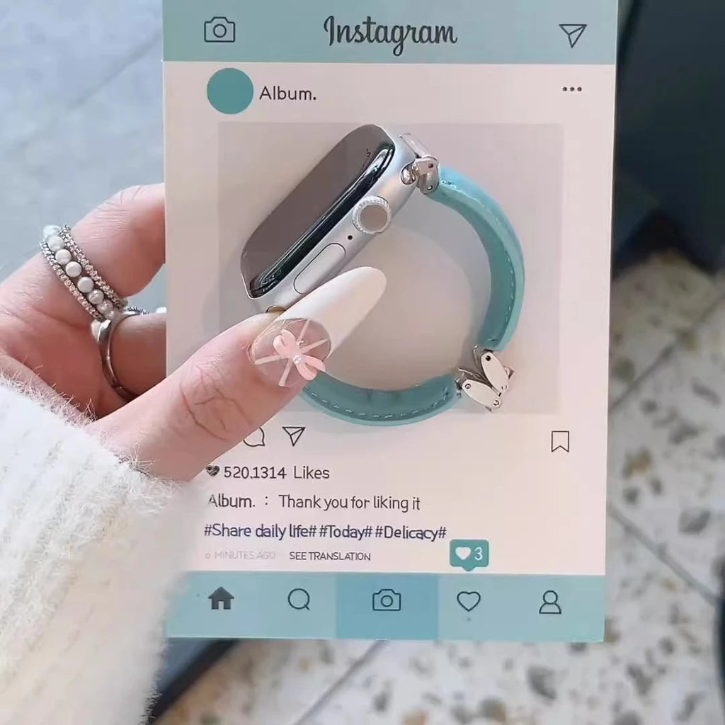 Leather Metal Band Roxy New 2