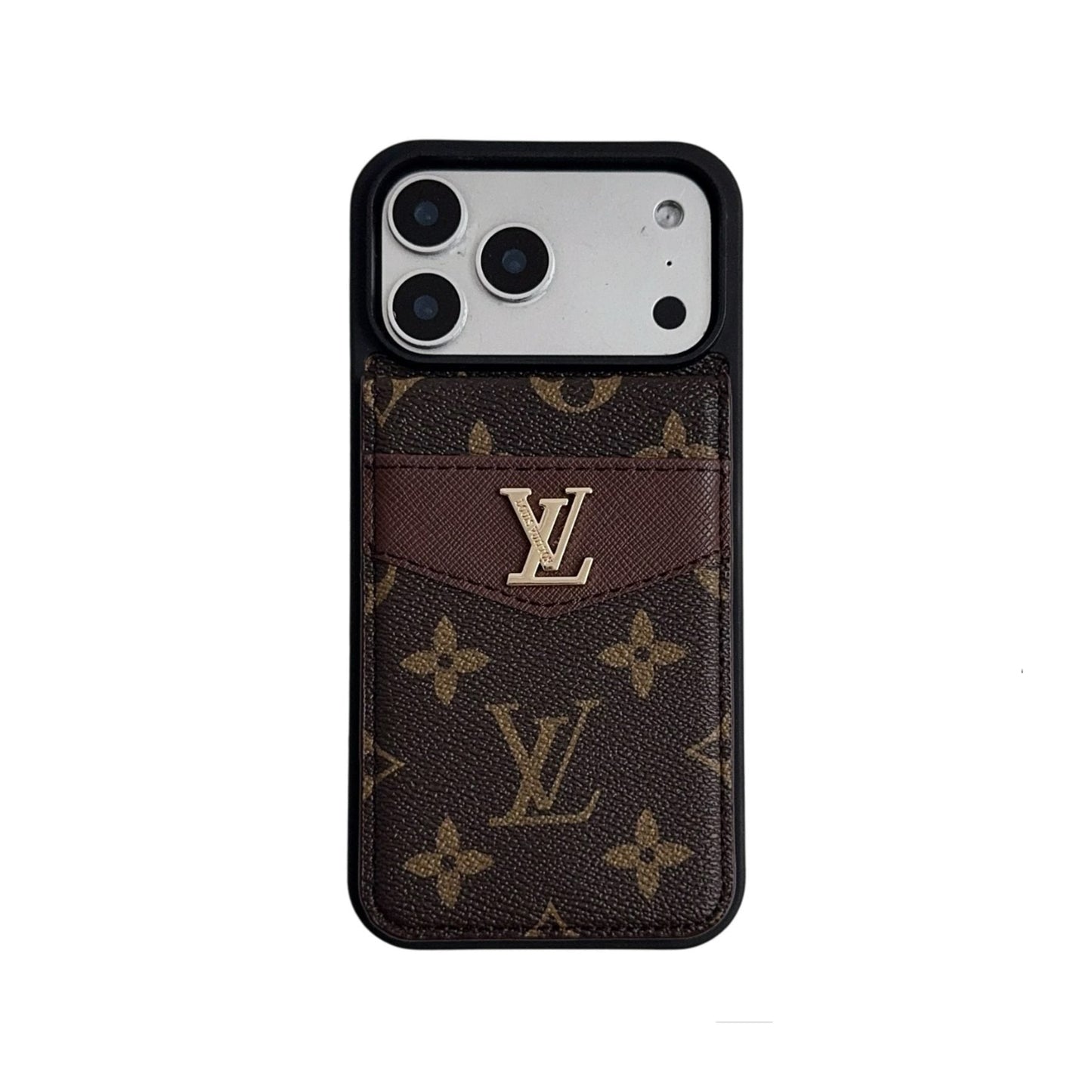 Louis V Card Holder Case For iPhone 12-17