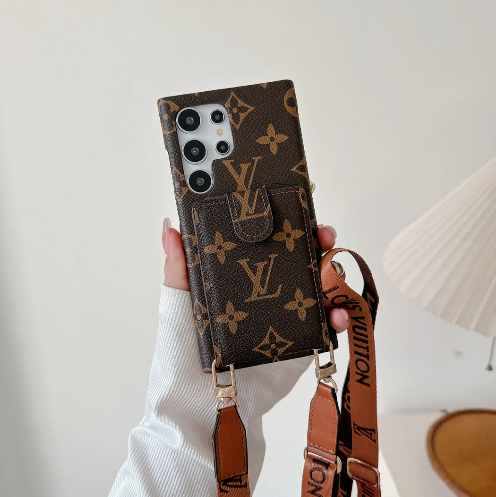 Brown Card Wallet Galaxy Case For Samsung Roxy New