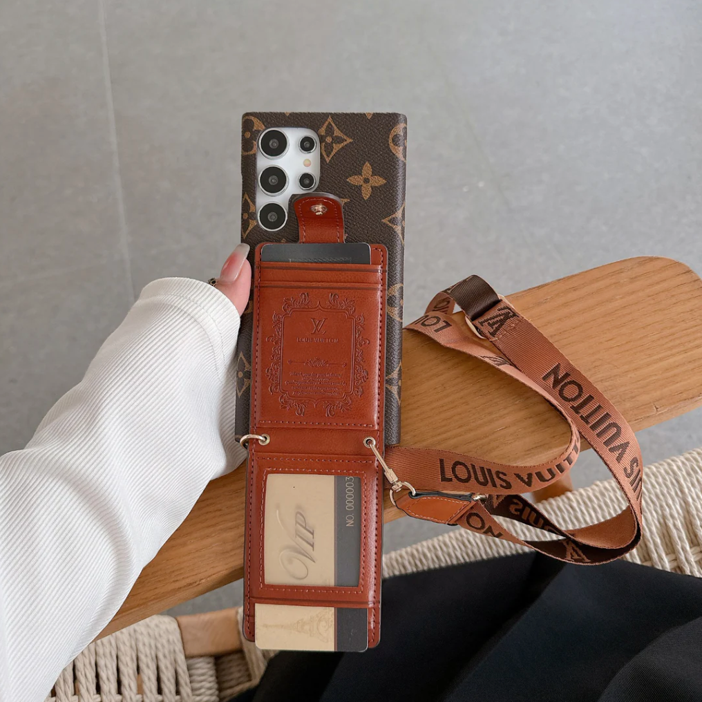 Brown Card Wallet Galaxy Case For Samsung Roxy New