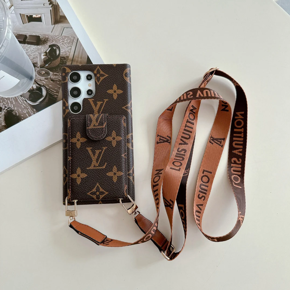 Brown Card Wallet Galaxy Case For Samsung Roxy New