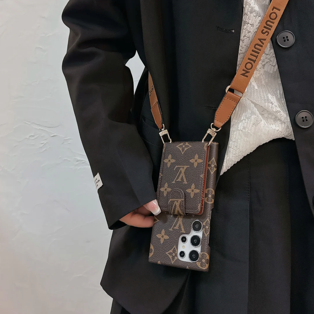 Brown Card Wallet Galaxy Case For Samsung Roxy New