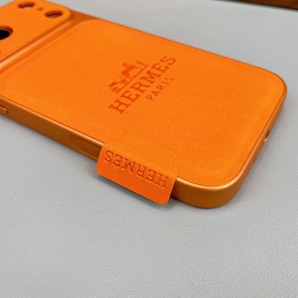 Hermes Premium Leather iPhone Case – Luxury Protection & Style