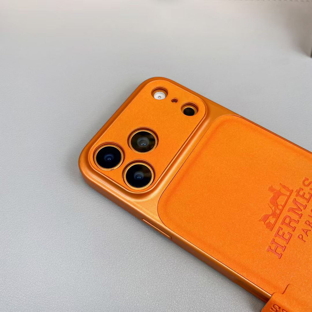 Hermes Premium Leather iPhone Case – Luxury Protection & Style