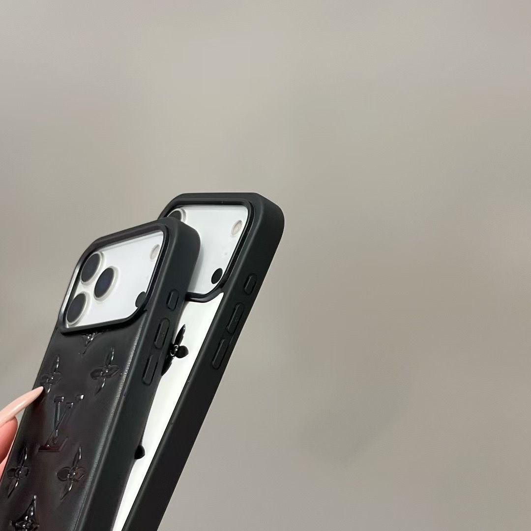 Luxury Monogram Designer Leather Cover For iPhone 17/ 16 / 15 / 14