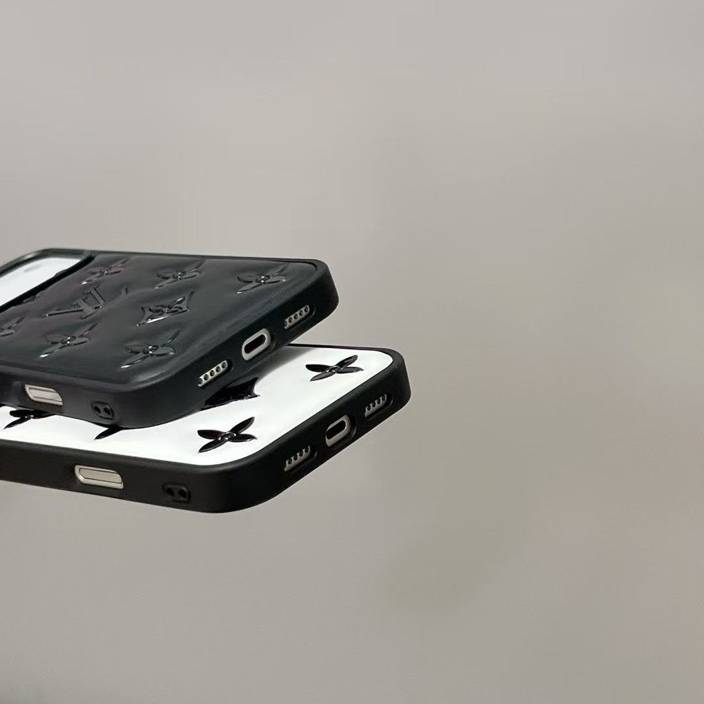 Luxury Monogram Designer Leather Cover For iPhone 17/ 16 / 15 / 14