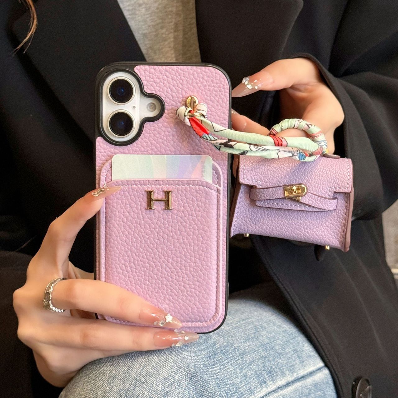 Luxury Hermes Case With Airpods Case For iPhone