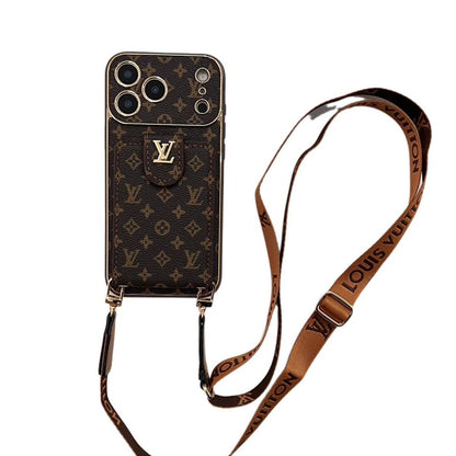 Luxury iPhone Case Card Holder for iPhone 12-18 Pro& Pro Max