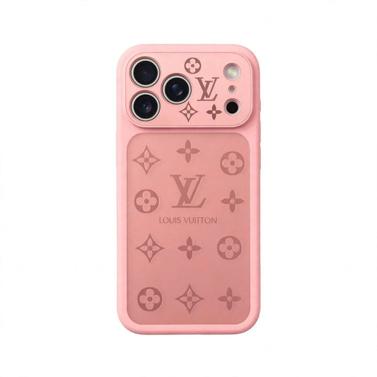 Frosted Lens-Protect Monogram Case For iPhone 13-18