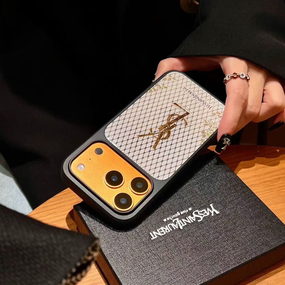 Luxury Gilded Style Phone Case for iPhone 14-18 Pro & Pro Max