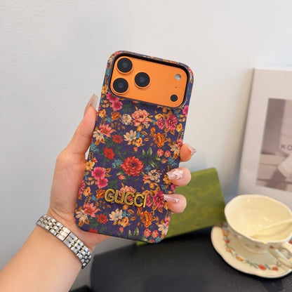 Luxury Gucci Floral Phone Case for iPhone 13-18 Pro & Pro Max