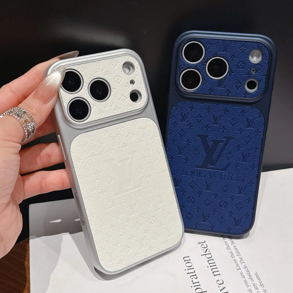 Luxury Designer Style Monogram Cover for iPhone 13-17 Series
