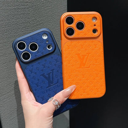 Luxury Designer Style Monogram Cover for iPhone 13-17 Series