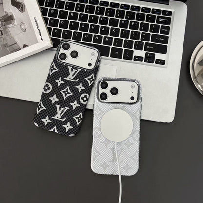 Luxury Monogram Pattern Phone Case For iPhone 14-18 Pro & Pro Max