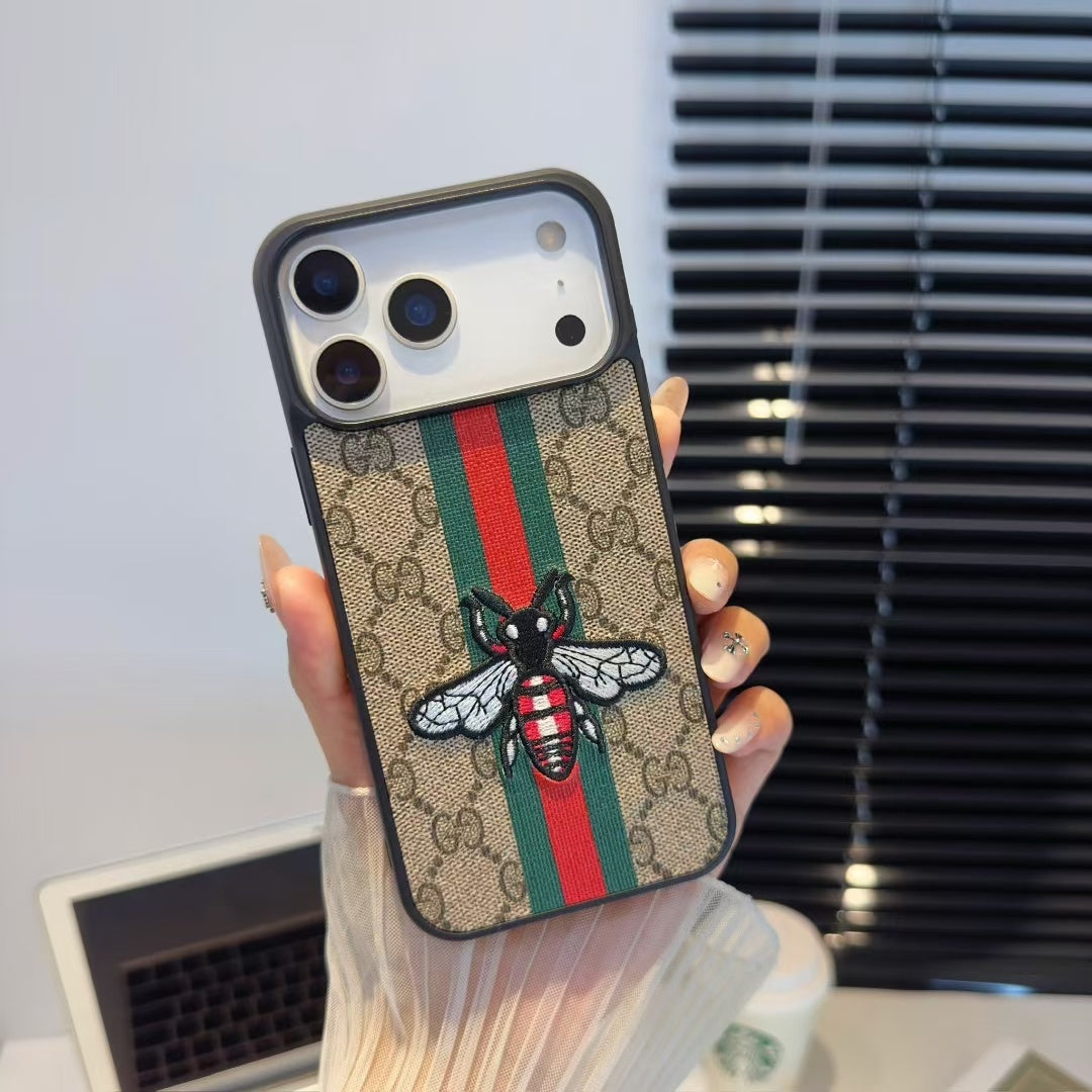 Bee or Snake Design Luxe iPhone Case For iPhone 17 / 16 / 15 / 14