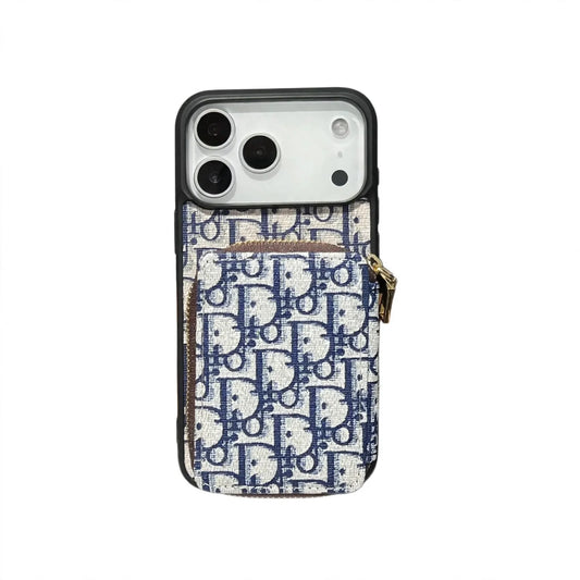 Dior Luxury iPhone Case Card Slot For iPhone 12-18