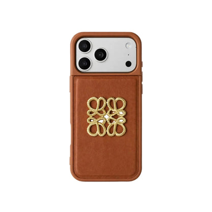 Luxury Leather Emblem iPhone Case | Premium Protection For iPhone 13-18 Pro & Pro Max